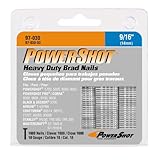 Arrow Fastener 97-030 Genuine PowerShot 9/16-Inch Brad Nails, 1,600-Pack