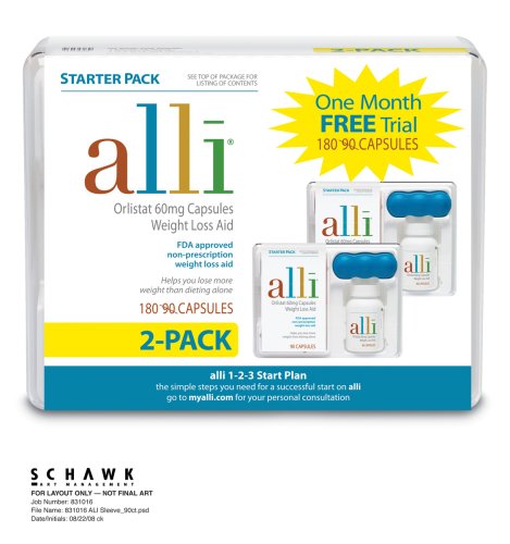 Alli 90ct Bonus Twin Pack, 2.6 Packages under The Health and personal care Store