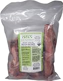 Paw Naturaw Organic Bison Bones, Medium (4 to 7), Assorted Meaty Bones, 2-Pound Bags (Pack of 4)