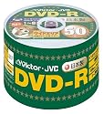 Victor 映像用DVD-R 8倍速 120分 4.7GB ホワイトプリンタブル 50枚 日本製 VD-R120SP50