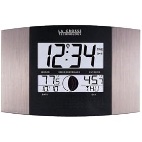 La Crosse Technology WS-8117U-IT-AL Atomic Clock with Remote Temperature