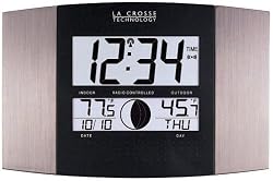 La Crosse Technology WS-8117U-IT-AL Atomic Clock with Remote Temperature
