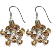 Citrine Earrings Sterling Silver Jewelry 1.5 inches (gpers016erng)