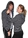 American Apparel Unisex Striped Fleece Hoody Zipped Sweatshirt RSASTF497