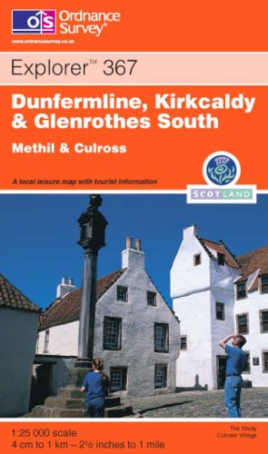 City Travel Guides Discounted  Livres : Carte de randonnée : Dunfermline - Kirkcaldy (en anglais)