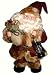 SANTA CLAUS MUSICAL WALKING AND DANCING 14"(battery operated)