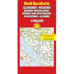 Shell EuroKarte Slowenien-Kroatien, Bosnien-Herzegowina, Jugoslawien-Makedonien, Albanien 1:750.000: Mit Cityplanen, Sterne fuhren zu den schonsten Platzen ... 1:750.000 (Marco Polo) (German Edition)