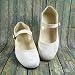 Samt-Ballerina CHINA FLAT weiß