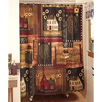 SIMPLIFY SHOWER CURTAIN BATH BATHROOM COUNTRY STYLE HOME DECOR BRAND NEW