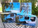 10 Pack Tropical/Beach Disposable Wedding Cameras in Matching Gift Boxes with Table Tents, 35mm, 27 Exposures