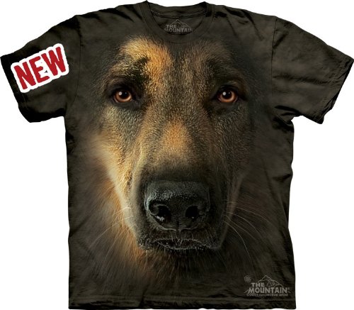 Best Price Mountain German Shepherd Portrait Adult Size T-shirtB009ZGQ8Q0