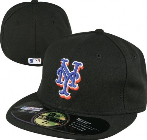 New York Mets Black Alternate Authentic On-Field 59FIFTY Fitted Hat