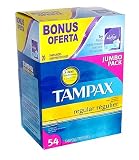 Tampax Regular Absorbency Tampons 54-Count Box w/ Bonus