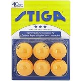3-Star Orange Table Tennis Balls from Stiga - 144 Count