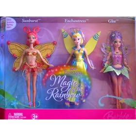 Barbie Fairytopia Magic of The Rainbow Fairies Sunburst, Enchantress and Glee (2006) by Fairytopia Magic of The Rainbow