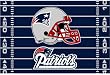 New England Patriots Tufted Floor Rug - NFL Football Fan Shop Sports Team Merchandise