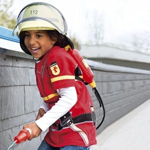 BABY-WALZ Feuerwehr-T-Shirt Kinderkostüm Karneval, Größe 104, Feuerwehr