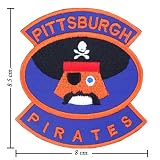 Pittsburgh Pirates Patch the Past Logo Embroidered Iron on Patches Free Shipping From Thailand