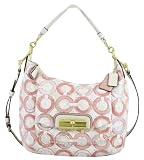 Coach Signature Kristin Sequin Convertiable Shoulder Hobo Bag Purse Peony Multi – Coach 16791PNK Reviews
