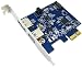 3 in 1 USB 3.0 + eSATA 3.0 + SATA 3.0 to PCI-E PCI Express Card Adapter Converter ASM1042 ASM1051 Chipset