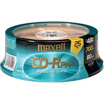 Maxell CDR PRO 700MB 80MIN 48X-SPINDLE 25PK ( 648425 )