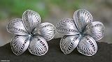 Earrings, 'Frangipani Filigree' 1.1