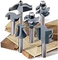 MLCS Woodworking Pro Cabinetmaker 6 Piece Router Bit Set