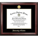 University of Toledo Gold Embossed Diploma Frame