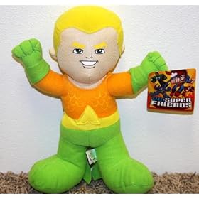  DC Comics Warner Brothers 9 inch Plush Baby Aquaman Super Hero Plush Doll Mint with Tags
