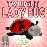 Cloud b Twilight Ladybug Constellation Night Light (7353-ZZ) + NiMH AAA Rechargeable Batteries and Charger DavisMAX Bundle