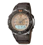 Casio Waveceptor Ana Digi Watch featuring Atomic Timekeeping plus Alarm, Light, World Time and More Functions (AZ5752)
