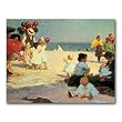 On the Beach - 5" x 7" Museum Quality Greeting Card