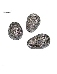 Diamond Pave Beads Finding Sterling Silver Antique Style Jewelry