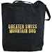 Canvas Tote Bag Black  Greater Swiss Mountain Dog  Dog