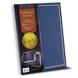 Southworth Navy Certificate Jacket, Gold Foil Enhanced, 9.5 x 12 Inches, 5 Count (PF6)