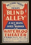 GIANT WPA Wall Sticker of: The Federal Theater, Works Progress Administration presents 'Blind Alley,'