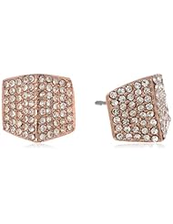 Vince Camuto Crystal Classics Rose Gold Pave Earrings