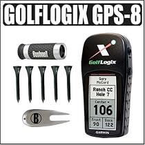 GolfLogix Garmin GPS 8 Golf GPS + 5 x 20 mm Golf Scope Range Finder with Tools