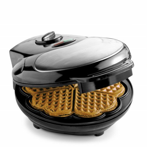 Kalorik Heart-Shaped Waffle Maker - Red