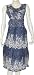 Womens Casual Tank Sun Dresses in Georgette Fabric with Embroidery for Summer Beach Wear Made in India Size