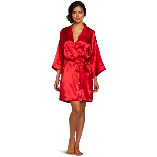 Intimo Womens Poly Charmeuse Robe