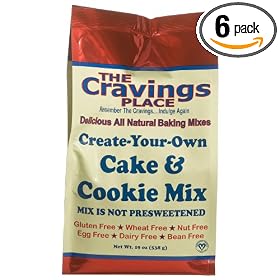 The Cravings Place Create-Your-Own Cake & Cookie Mix, 19-Ounce Bags (Pack of 6)