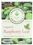 Traditional Medicinals Organic, Raspberry Leaf, 16-Count Boxes (Pack of 6)
