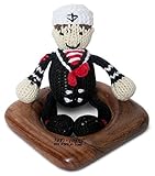 Finn+Emma フィン&エマ 手編み人形付 木製 ティーチングリング 海兵 B02-0903b