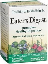 Traditional Medicinals Eater's Digest Herbal Tea, 16-Count Wrapped Tea Bags (Pack of 6)