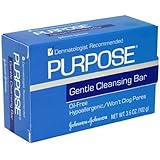Johnson and Johnson Purpose Gentle Skin Cleansing Bar Soap - 3.6 Oz (Pack of 5)