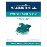 Hammermill 163110 - Color Laser Gloss Paper, 94 Brightness, 32lb, 8-1/2 x 11, White, 300 Sheets/Pack-HAM163110