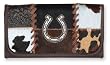 American West Lucky Cowgirl Collection Women's Tri - Fold Wallet