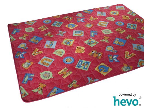 ABC rot HEVO Spielteppich 135x200 cm