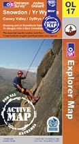 Snowdon/Yr Wyddfa and Conwy Valley/Dyffryn Conwy (OS Explorer Map Active) (OS Explorer Map Active)